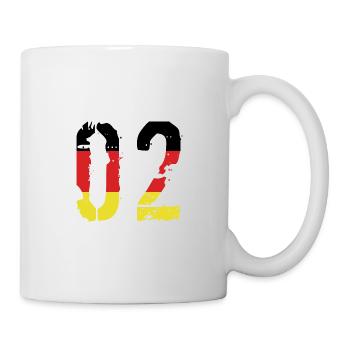 2 Zahl Deutschland Trikot - Tasse - Weiß - Rechts