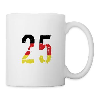 25 Number Germany Jersey - Mug - white - Right