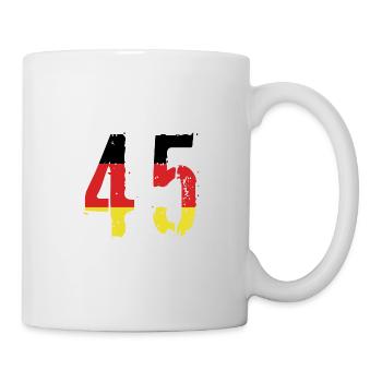 Maillot 45 Numéro Allemagne - Mug blanc - blanc - Droite