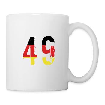 49 Number Germany Jersey - Mug - white - Right