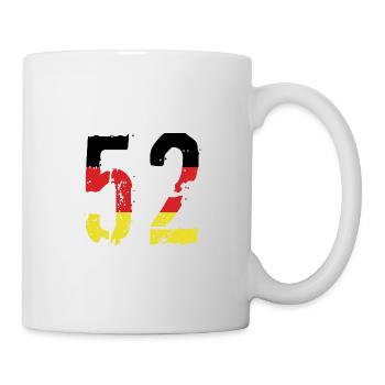 52 Zahl Deutschland Trikot - Tasse - Weiß - Rechts