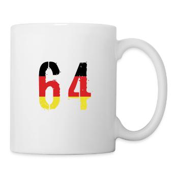 64 Zahl Deutschland Trikot - Tasse - Weiß - Rechts