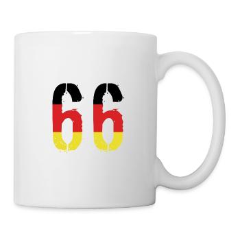 66 Number Germany Jersey - Mug - white - Right