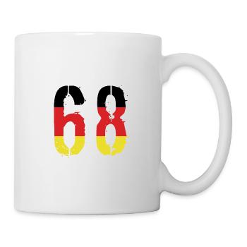 68 Zahl Deutschland Trikot - Tasse - Weiß - Rechts
