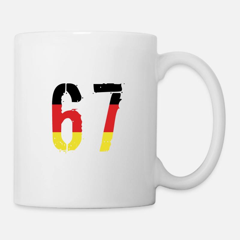 Maillot 67 Numéro Allemagne - Mug blanc - blanc