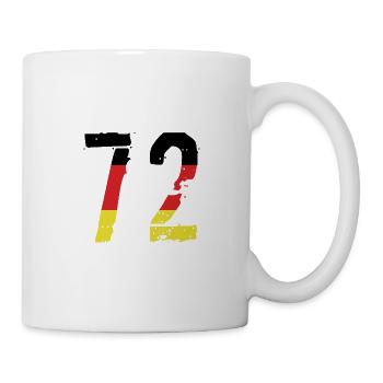 72 Number Germany Jersey - Mug - white - Right