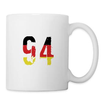 Maillot 94 Numéro Allemagne - Mug blanc - blanc - Droite