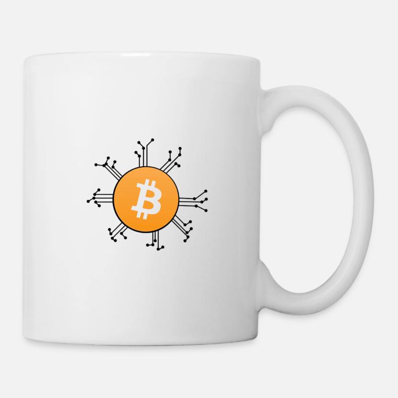 Bitcoin Blockchain - Mug - white