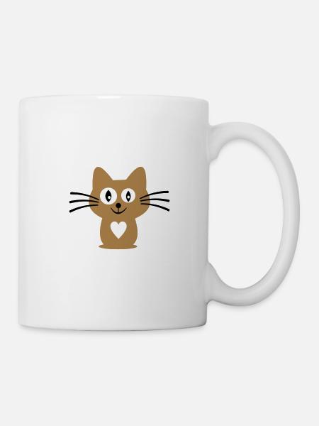 Katze - Tasse - Weiß