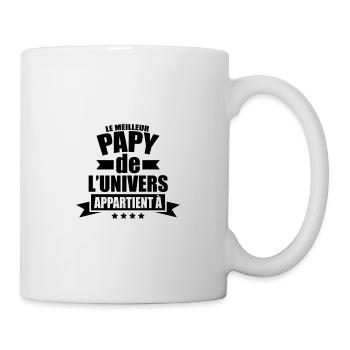 le meilleur papy de l'univers appartient à - Mug blanc - blanc - Droite