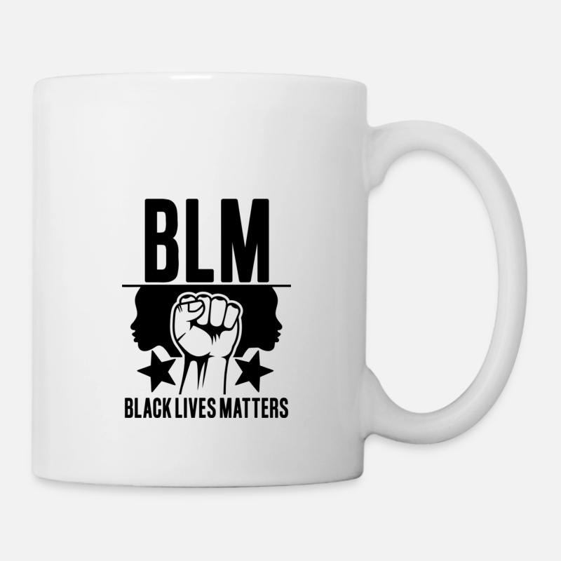 BLM black lives matter BLACK LIVES MATTER ANTIRASS - Mug blanc - blanc