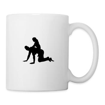 Familie Papa Tochter - Tasse - Weiß - Rechts