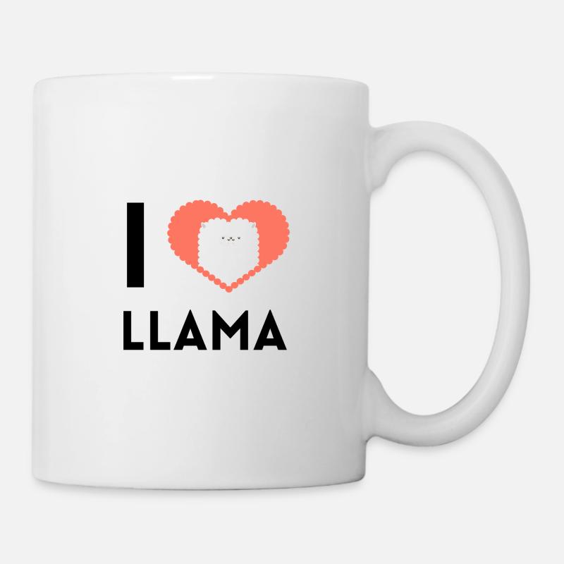 J’aime le lama - Mug blanc - blanc
