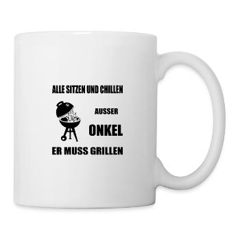 BBQ - Tasse - Weiß - Rechts