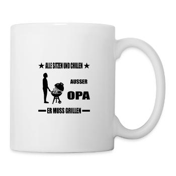 Opa - Tasse - Weiß - Rechts