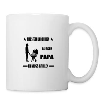 BBQ - Tasse - Weiß - Rechts