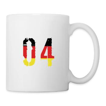 4 Number Germany Jersey - Mug - white - Right
