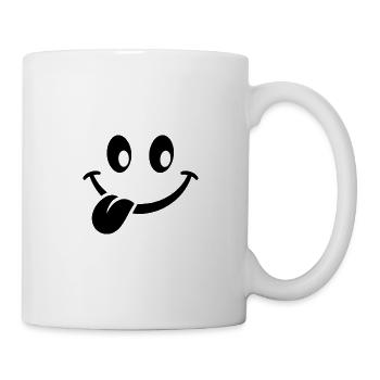 Silhouette des yeux minimalistes - Mug blanc - blanc - Droite