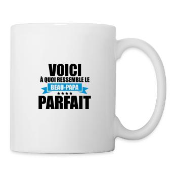voici a quoi ressemble le beau-papa parfait - Mug blanc - blanc - Droite