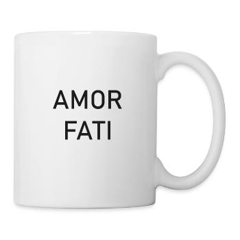 Amor Fati - Liebe dein Schicksal - Nietzsche - Tasse - Weiß - Rechts