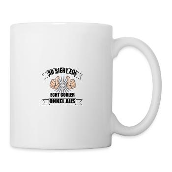 Onkel - Tasse - Weiß - Rechts