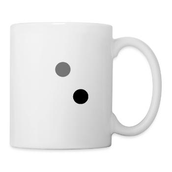 Trio sphères blanc gris noir - Mug blanc - blanc - Droite