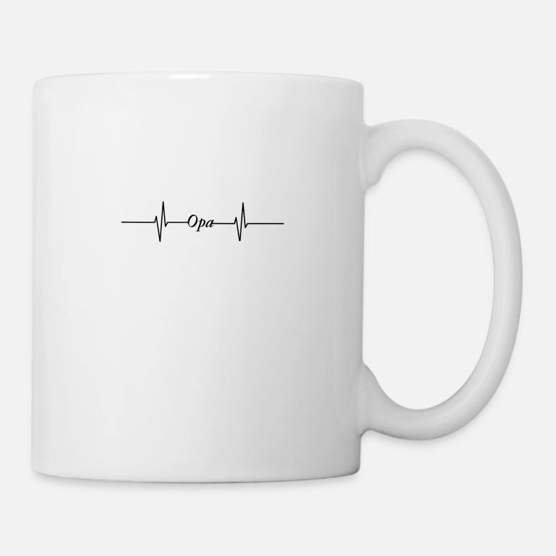 Grandpa Heartbeat - Mug - white
