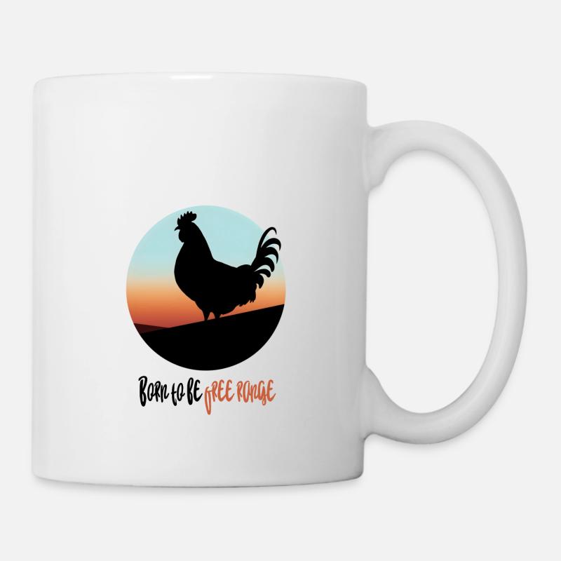 Born to be free range chicken - Mug - white