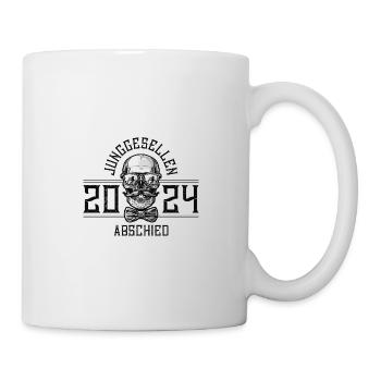 Enterrement de vie de garçon 2024 Enterrement de vie de garçon crâne - Mug blanc - blanc - Droite