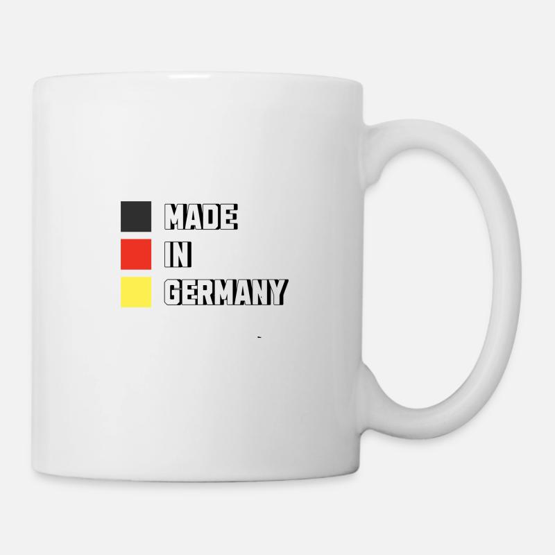 Made in Germany Deutschland Design  - Tasse - Weiß