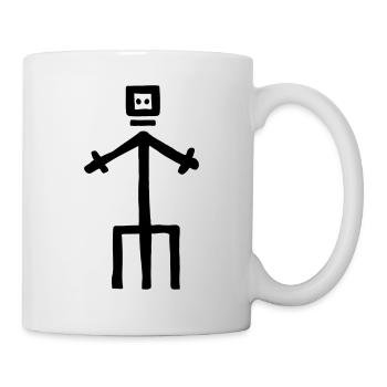 Highlander stick figures - Mug - white - Right