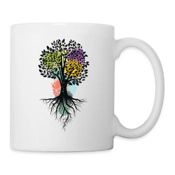 Roots of life | Tree leaves foliage nature - Mug - white - Right