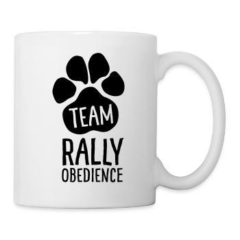 Team Rally Obedience - Dog Paw - Dog Sports - Mug - white - Right