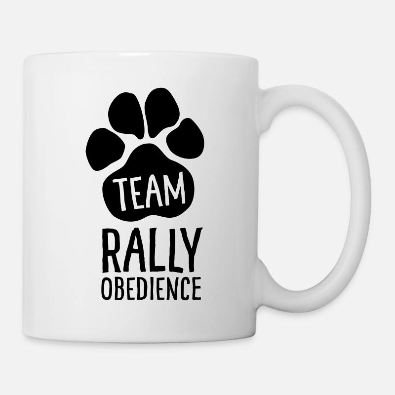 Team Rally Obedience - Hundepfote - Hundesport - Tasse - Weiß