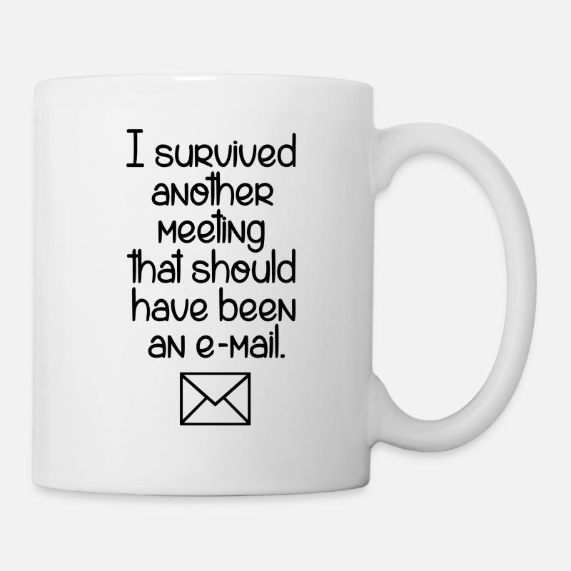 e-mail work office colleague colleague funny cool - Mug - white