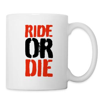 Ride or Die - Mug blanc - blanc - Droite