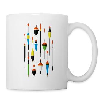 Posen, Schwimmer - Angeln - Anglergeschenk - Tasse - Weiß - Rechts