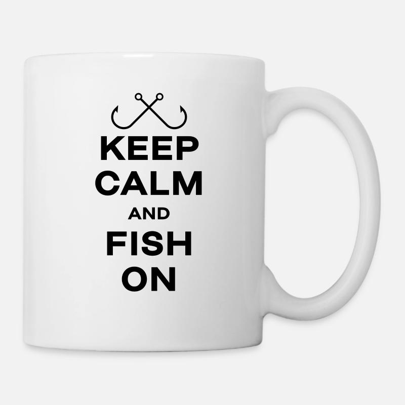 Pêche pêche cadeau pêcheur pêcheur poisson garder - Mug blanc - blanc