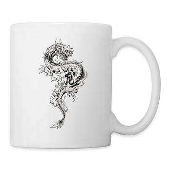 Drachen Fantasy Drachen Geist Reptilien Bestien - Tasse - Weiß - Rechts