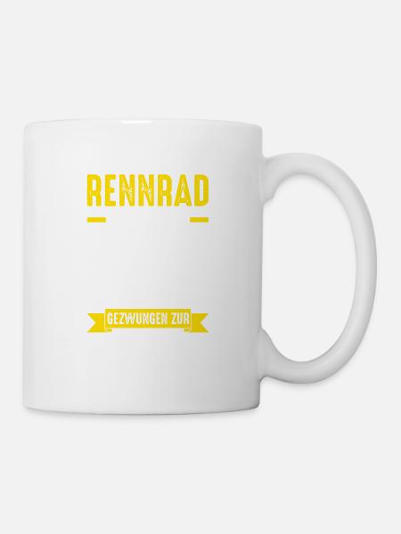 Rennradfahrer Fahrradtour Fahrradrennen Fahrrad - Tasse - Weiß