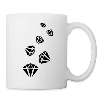 Diamond Icon Silhouette - Mug - white - Right