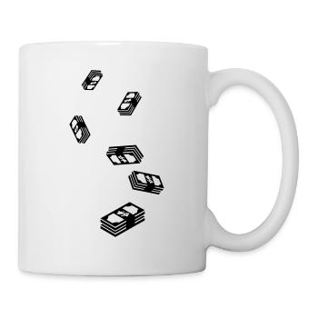 Money Money silhouette - Mug - white - Right