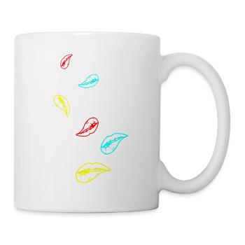 Lippen - Tasse - Weiß - Rechts