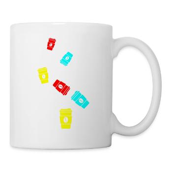 Kaffee Symbol - Tasse - Weiß - Rechts