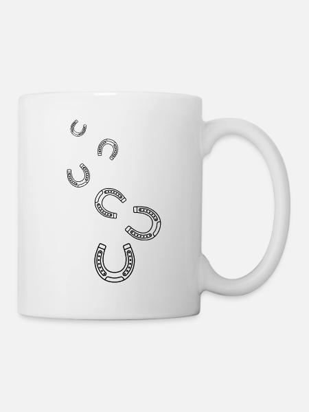 Hufeisen Icon - Tasse - Weiß