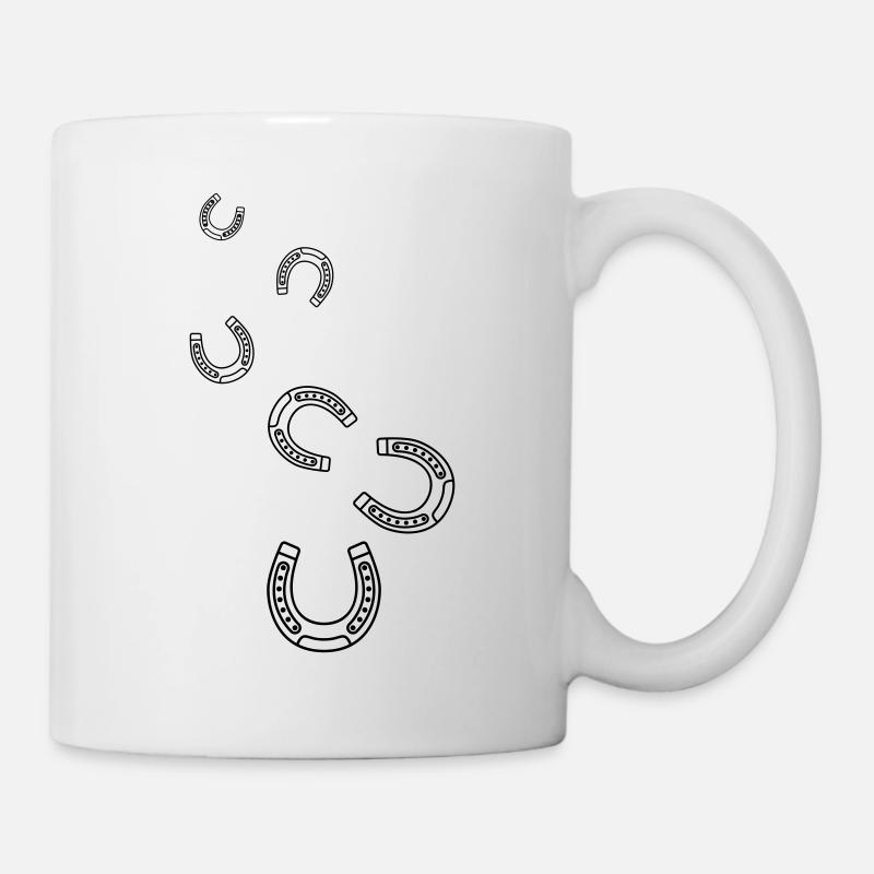 Hufeisen Icon - Tasse - Weiß