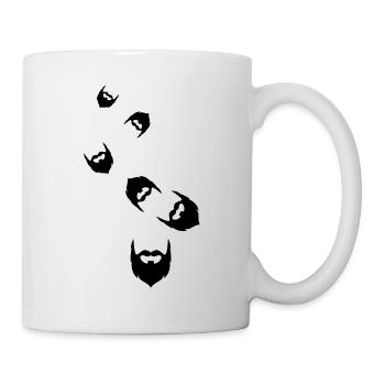 Symbole de barbe - Mug blanc - blanc - Droite
