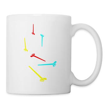Icône du symbole de hockey sur glace - Mug blanc - blanc - Droite