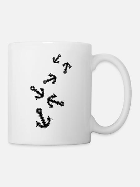 Anker form - Tasse - Weiß