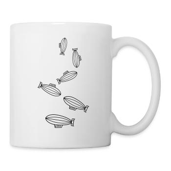 Symbole de l’icône Zeppelin - Mug blanc - blanc - Droite